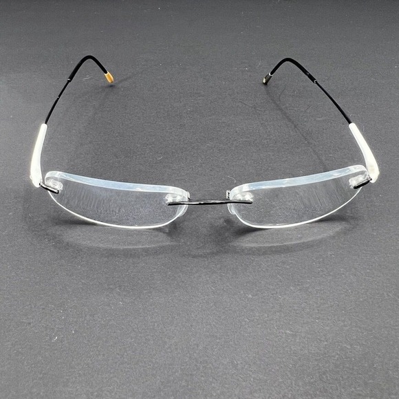 Silhouette Eyeglasses Rimless Frames Titanium White / Black main image 14